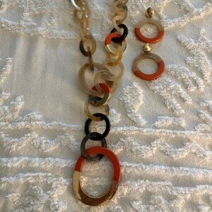 Chicos Fabulous Necklace and Earrings Set